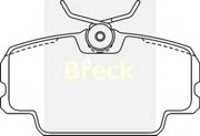 Комплект тормозных колодок, диско 2074900 BRECK