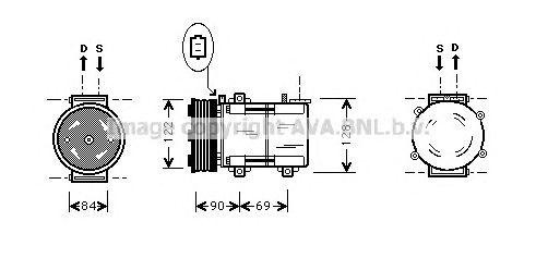 Компрессор, кондиционер FDK352 AVA