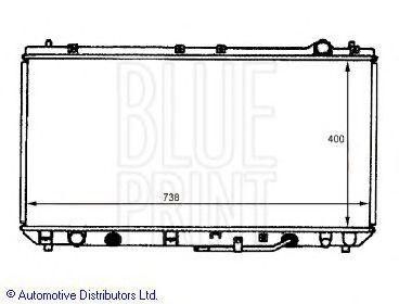 Радиатор охлаждения ДВС ADT39849 BLUE PRINT