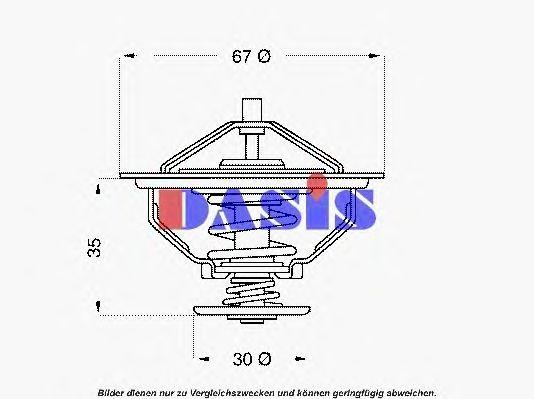 Термостат, охлаждающая жидкость 751922N AKS DASIS