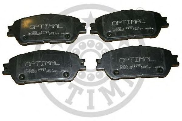 Комплект тормозных колодок, диско 12255 OPTIMAL