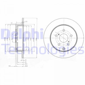 Тормозной диск BG4051 DELPHI