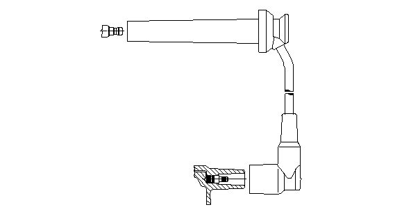 Провод зажигания 8A1590 BREMI