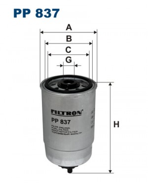 Фильтр топливный PP837 FILTRON