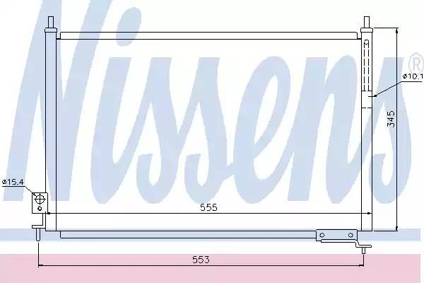 Конденсатор, кондиционер 940008 NISSENS