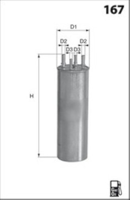Топливный фильтр ELG5325 MECAFILTER
