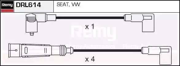 Ккомплект проводов зажигания DRL614 DELCO REMY