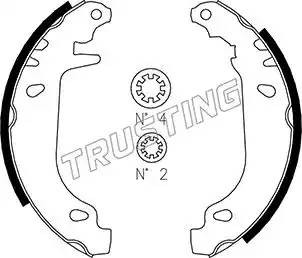 Комплект тормозных колодок 022.032 TRUSTING