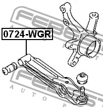 Рычаг подвески 0724-WGR FEBEST