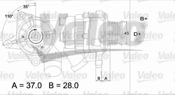 Генератор 437331 VALEO PHC