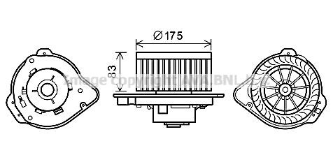 Радиатор охлаждения ДВС VW2094 AVA