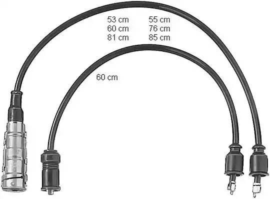 Ккомплект проводов зажигания ZEF364 BERU