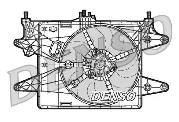 Вентилятор, охлаждение двигателя DER09082 DENSO