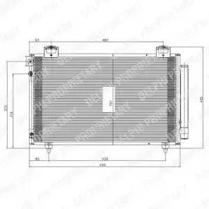 Конденсатор, кондиционер TSP0225570 DELPHI