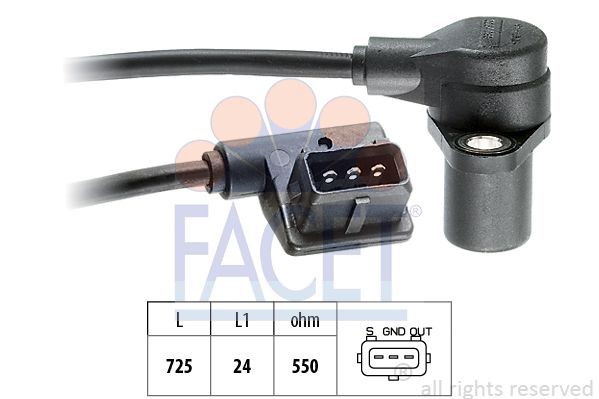 Датчик импульсов; Датчик импульсов, маховик 9.0064 FACET