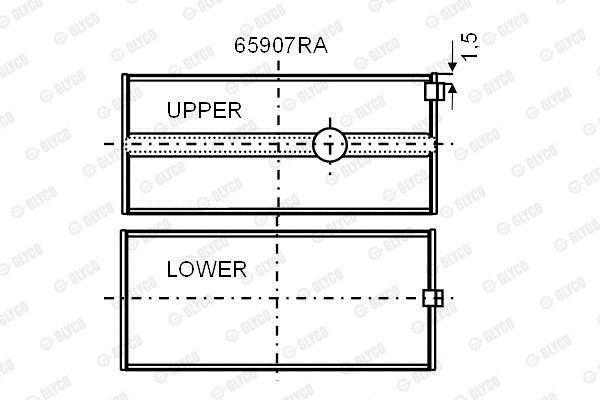 Подшипник 65907RA GLYCO