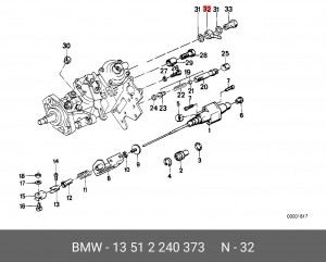 Патрубок, 13 51 2 240 373 BMW