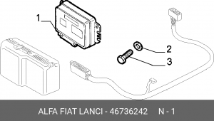 Блок управления, управление двигателем 46736242 ALFA FIAT LANCIA