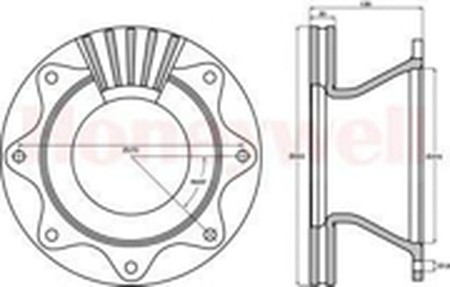 Тормозной диск 567114B BENDIX JURID