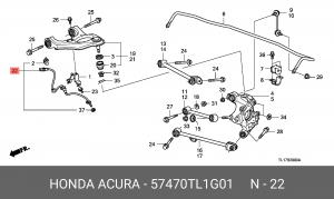 Датчик ABS 57470TL1G01 HONDA
