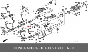 Катализатор 18160P2TG00 HONDA