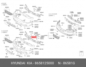 Деталь 8658125000 HYUNDAI KIA