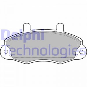 Комплект тормозных колодок, диско LP766 DELPHI