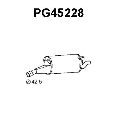 Глушитель выхлопных газов конечный PG45228 VENEPORTE