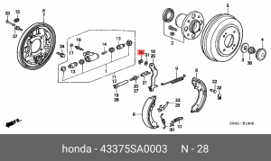 Крепление 43375SA0003 HONDA