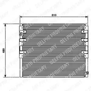 Конденсатор, кондиционер TSP0225449 DELPHI