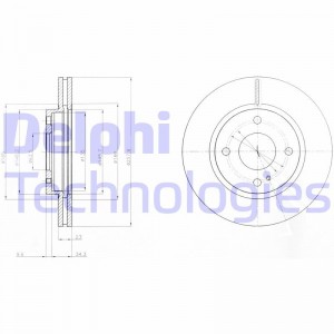 Диск тормозной BG4170 DELPHI