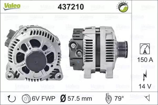 Генератор 437210 VALEO PHC
