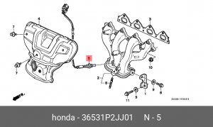 Лямбда-зонд 36531P2JJ01 HONDA