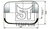 Кожух пневматической рессоры 040606006690 TEMPLIN