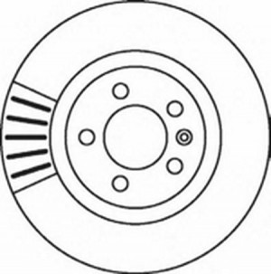 Тормозной диск 562080B BENDIX JURID