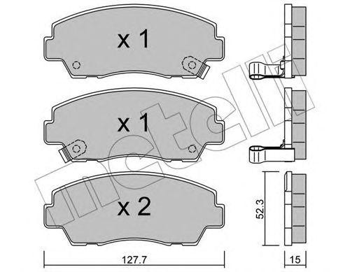Комплект тормозных колодок, диско 22-0283-0 METELLI