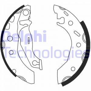 Комплект тормозных колодок LS1728 DELPHI
