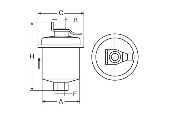 Топливный фильтр ST346 SCT