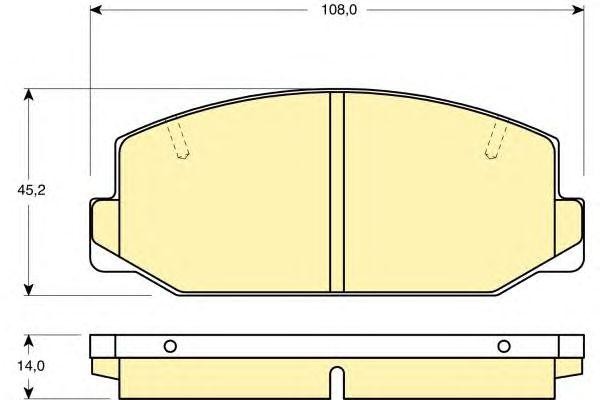 Комплект тормозных колодок, диско 6101799 GIRLING