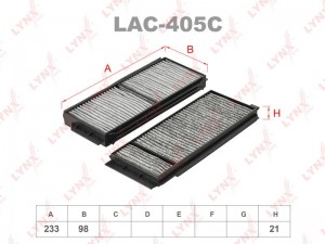 Фильтр салона LAC-405C LYNXAUTO