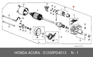 Стартер (ремкомплект) 31200PD4013 HONDA
