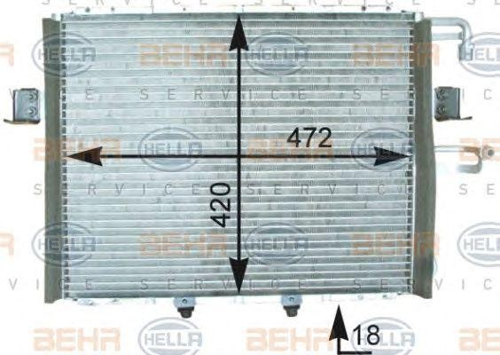 Конденсатор, кондиционер 8FC351302711 HELLA