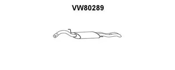 Глушитель выхлопных газов конечный VW80289 VENEPORTE