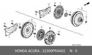 Нажимной диск сцепления 22300PR4A02 HONDA
