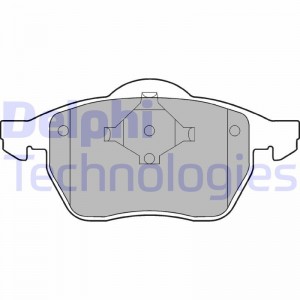 Комплект тормозных колодок, диско LP978 DELPHI