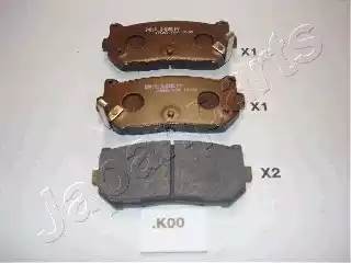 Комплект тормозных колодок, диско PPK00AF JAPAN PARTS GROUP