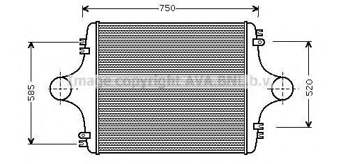 Интеркулер MN4025 AVA