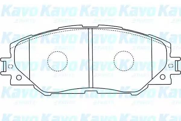 Комплект тормозных колодок, диско BP-9115 KAVO PARTS