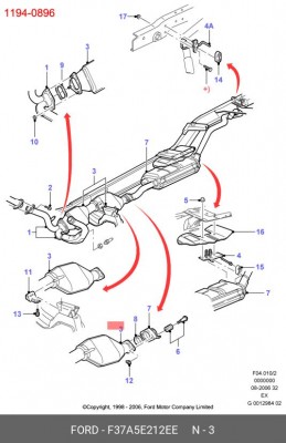 Катализатор F37A-5E212-EE FORD