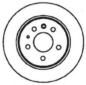 Тормозной диск 561344B BENDIX JURID